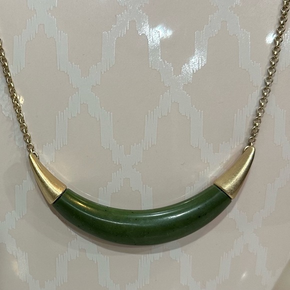 Jasper Crescent Necklace - Picture 2 of 2